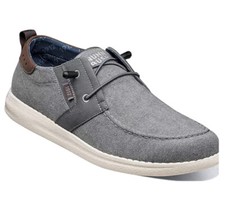 Nunn Bush Męski Brewski Wallabee Płótno Moc Toe Wsuwane Szary