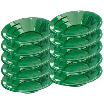 Sluice Monkey 10-Pack of Small 10-inch Green Gold Pans