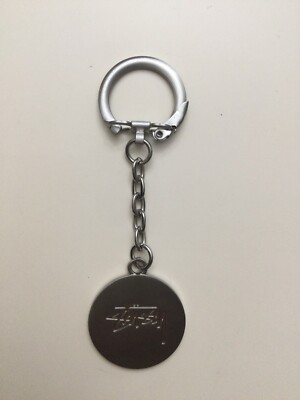 Stussy Greek Silver Keychain | eBay