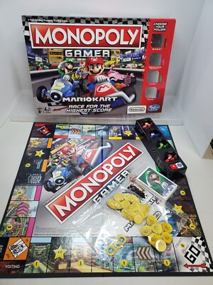 Monopoly Gamer Edition Super Mario Kart Nintendo Board Game 100%  Complete! 630509673223|
