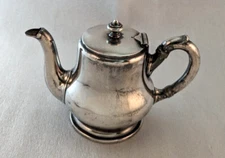Vintage Arthur Krupp Berndorf Individual Teapot Silver-Plated Hinged Lid Tea Pot