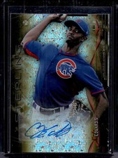 2014 Bowman Sterling C.J. Edwards Autographs Canary Diamond Refractors #/3