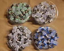 (10)FROSTED LED LAMPS / Hammarlund HQ-200, HQ-120 & HQ-145 /BULBS / 4 COLORS!