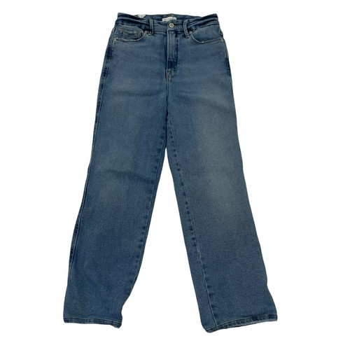 NWT Good American Good Curve Straight Jeans Stretch Denim Light Wash size 4/27