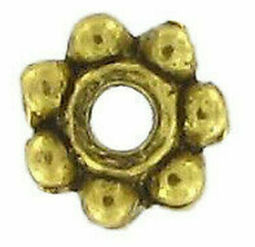 Perlin – 1500 perline di metallo da 2 mm, distanziatori in metallo, rotondi, argento, oro, argento antico, perle intermedie per la creazione di gioielli, accessori fai da te