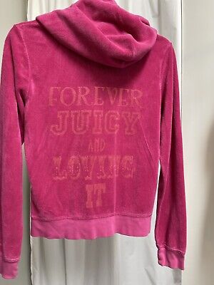 Juicy Couture Pink Velour Track Hooded Jacket Size Large Juicy Couture Pink Velour Track Hooded Jacket Size Large