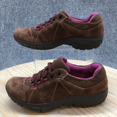 Clarks Sneaker Womens 8M Brown In Motion Driving Laced Up Casual Comfort Leather - Picture 2 of 14