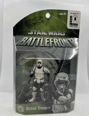 Star Wars Battlefront Scout Trooper Lucasarts Exclusive Biker Action 