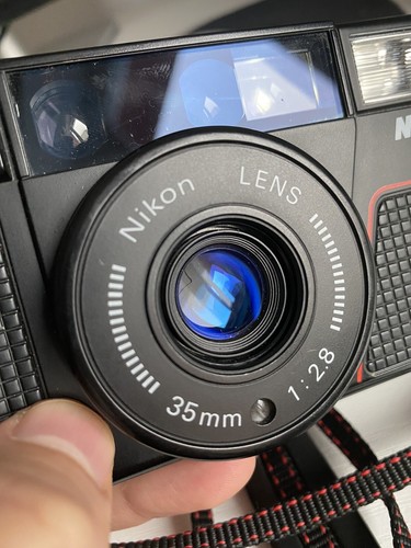 Nikon One Touch L35AF2 35mm Film Camera metallic battery door - Picture 2 of 7
