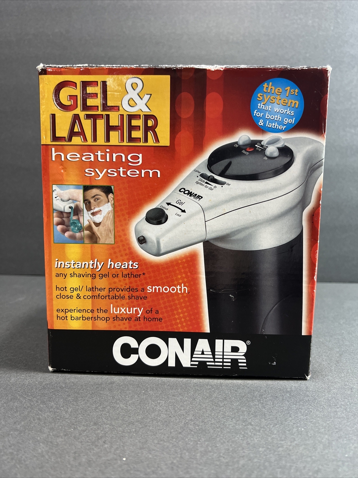 Conair Gel & Lather Heating System Dispenser Barber Shaving HGL1R New