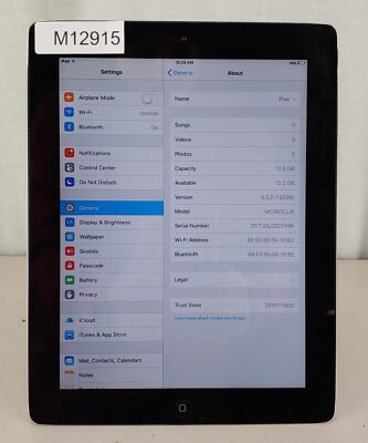 Apple iPad 2 A1395 MC960LL/A 16GB iOS 9.3.5 | eBay