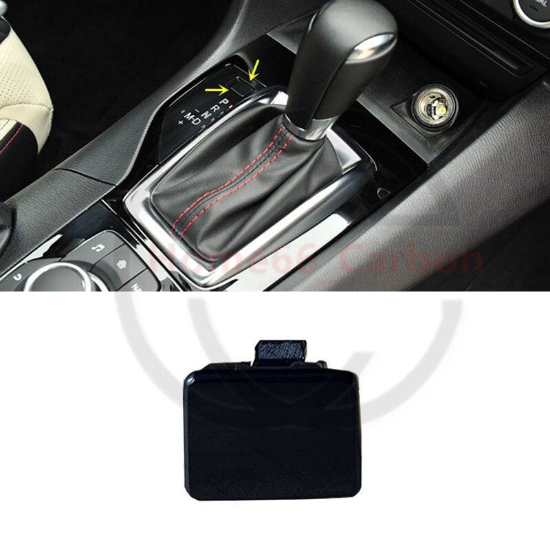 🌟Black Gear Shift Panel Shift Lock Release Cover Fit For Mazda 3