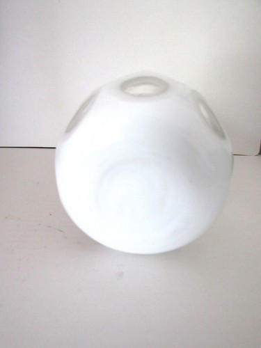 Handmade Coin Dot 3 1/2-Inch-Tall Glass Vase Vintage - Picture 5 of 6