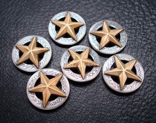 Set of 6 WESTERN HORSE TACK SADDLE ANTIQUE GO...