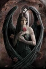 ANGEL ROSE - ANNE STOKES MOUNTED ART PRINT