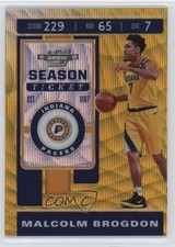 2019 Contenders Optic Tmall Exclusive Gold Wave Prizm Malcolm Brogdon #38 16n7