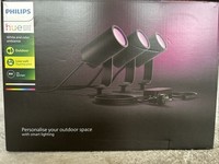 Philips Hue White & Color Ambiance Lily Gartenspot, Led-Leuchte, Schwarz