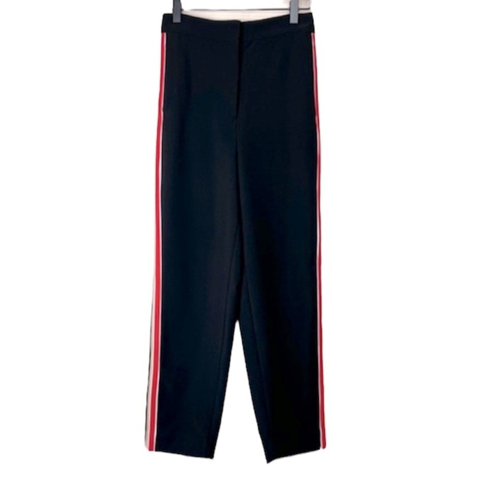 ALTRA Stockholm Atelier & Other Stories pantalone donna 0 righe laterali gamba dritta nero