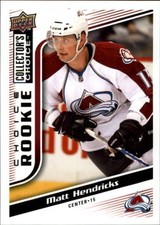 2009-10 Collector's Choice #250 Matt Hendricks RC - HKY