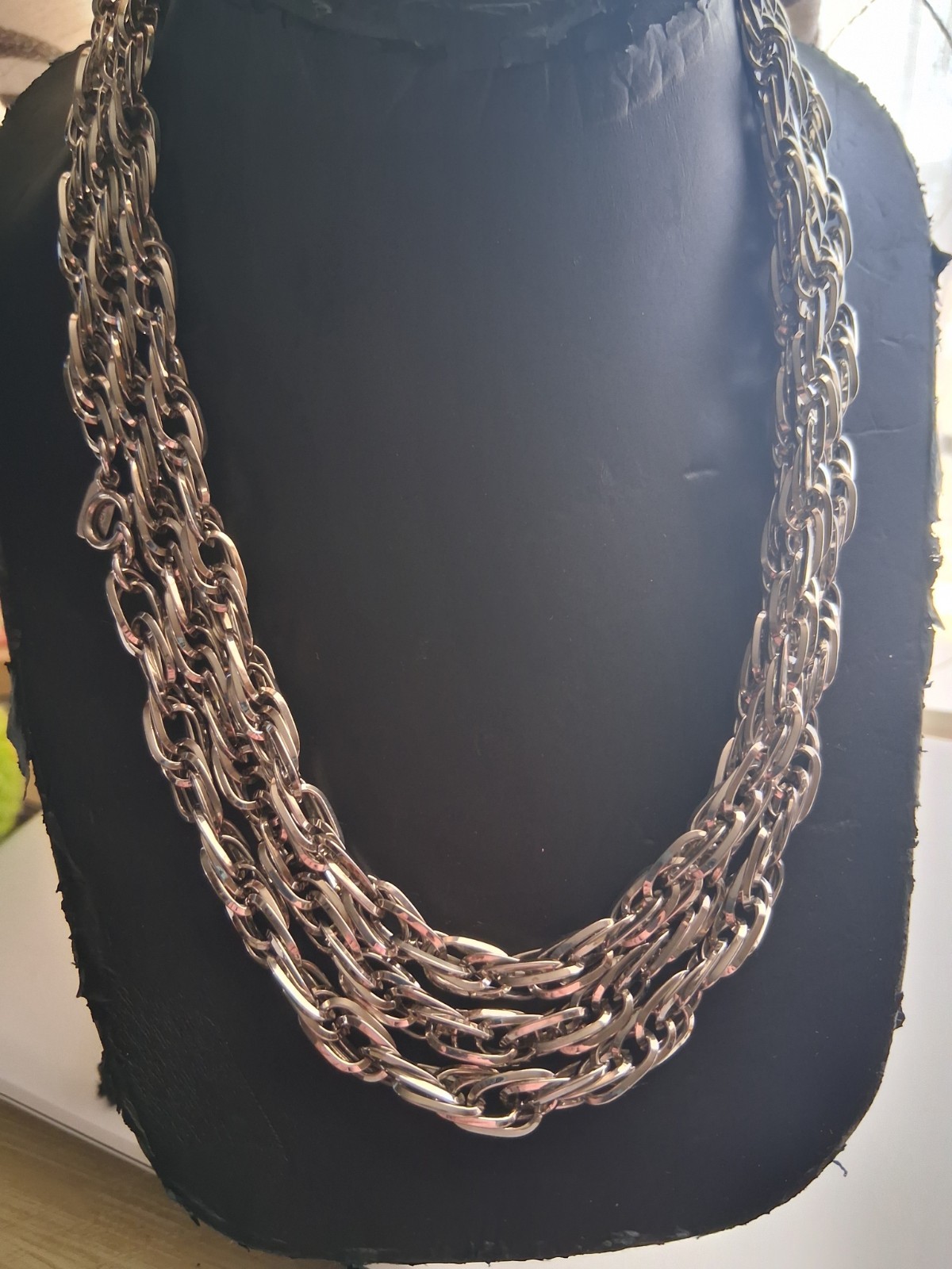 Monet interlocking chain 56" opera length necklac… - image 1