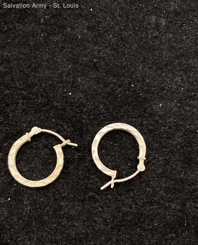 Womens 925 Sterling Silver Stackable Wire Hoop Ea… - image 3