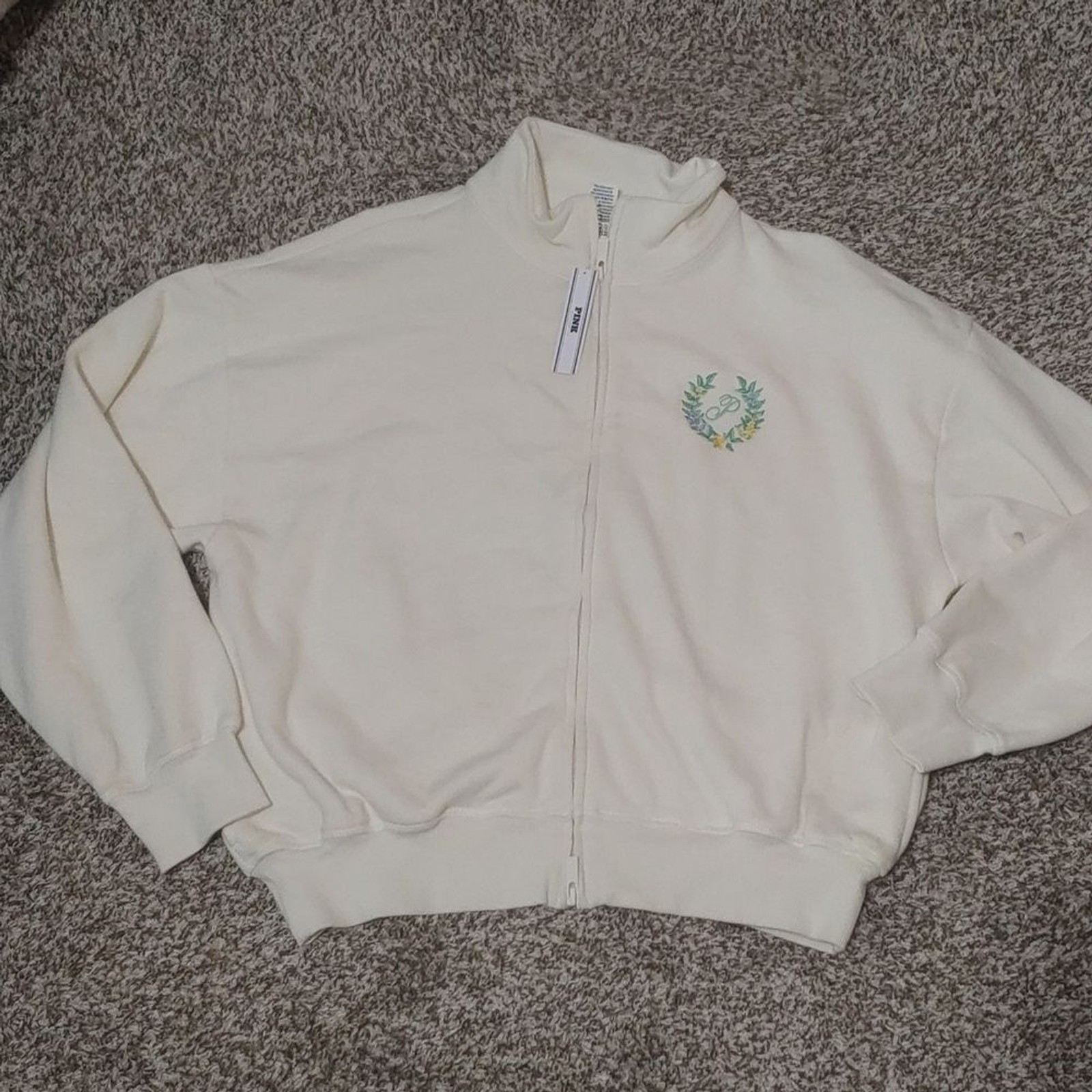 Victoria's Secret PINK Jacket Varsity Track Full Zip NWT Women's Size S