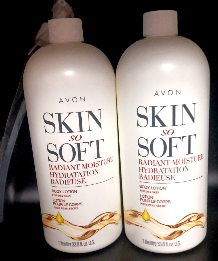 Lot Of 2 Avon Skin So Soft Radiant Moisture Body Lotion, w/ 