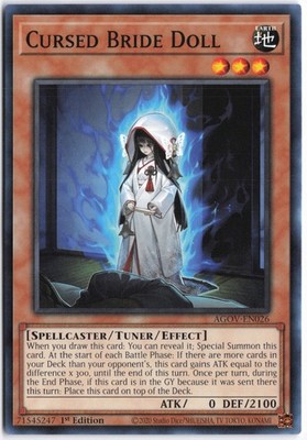 Yugioh - Cursed Bride Doll AGOV-EN026 1st Edition - Age of Overlord