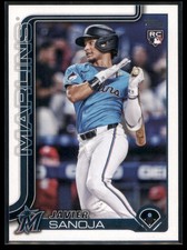 Javier Sanoja 2025 Topps Miami Marlins #653