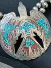native vintage necklace thunderbird silver 925 — photo 9