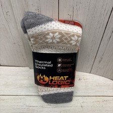 Heat Logic Thermal Insulated Socks Weather Tested One Size Fits All Unisex NWT