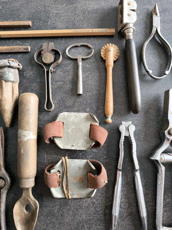 Lot Objets Anciens Brocante Fond de Tiroir - Photo 3/4
