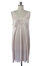 VTG Vasserette Mid Slip Dress Womens 36 Ivory Crochet Lace Coquette Whimsigoth