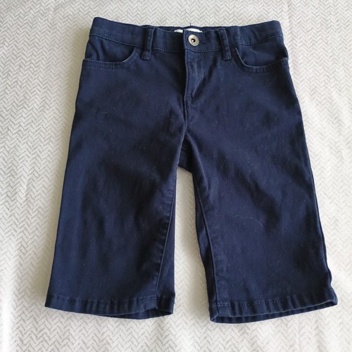 Place Bermuda Shorts Girls Size 8 Slim Navy Blue