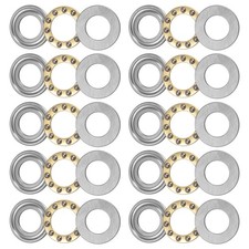 F12-21M Axial Kugel Lager 11mm x 21mm x 5mm mit Unterlegscheiben ABEC1 10Stk