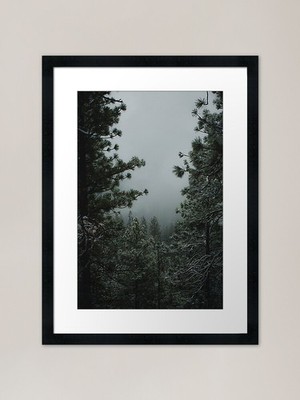 Backwoods Winter Gerahmter Kunstdruck Gerahmtes Wandbild Poster Leinwanddruck Bild