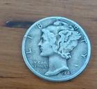 1943 D Mercury Dime 10C Silver Circulated Business Strike Uncertified