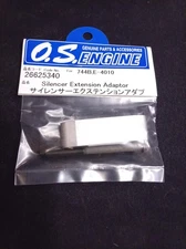 NOS O.S. Max Silencer Adaptor 26625340 for.61-.91 Engines (.744B Muffler)Vintage