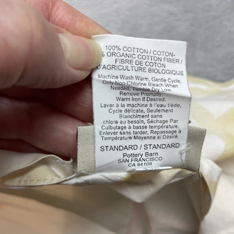 Almohada Pottery Barn tamaño estándar coral costero concha marina playa océano Foto 4 de 4