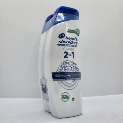 Pack of 2 Head&Shoulders Classic Clean 2-in-1 Anti-Dandruff Shampoo&Conditioner