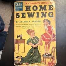 Pocket Book A Complete Guide to Home Sewing Sylvia K. Mager 1952 Edition