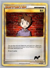 Bill 89/123 Uncommon HeartGold & SoulSilver Pokemon Moderately Played