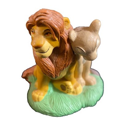 Disney Store Lion King Simba and Nala Cuddling Figurine