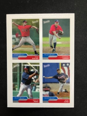 2004 Topps Bazooka Minis Insert #36 Pena Jung Davies Lerew Atlanta Braves NrMt