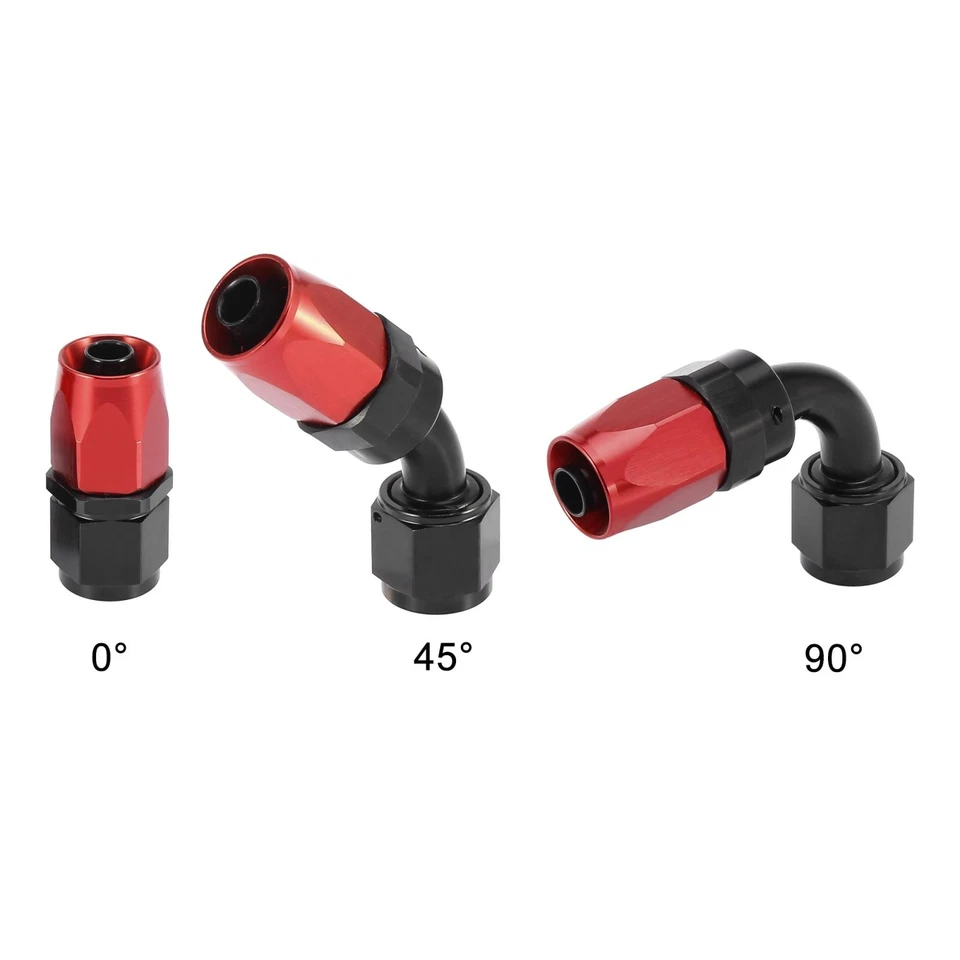 Línea de combustible trenzada de nailon para automóvil de 10 pies 1/2" con accesorio de extremo AN8 para manguera de gas de petróleo CPE Foto 4 de 4