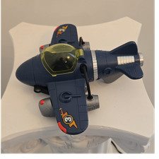 Blue Plastic Toy Jet Plane Aircraft Vehicle w...