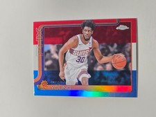 THADDEUS YOUNG 2025/26 TOPPS CHROME RED WHITE & BLUE #135 PHOENIX SUNS