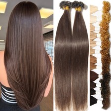 Keratin Fusion Nail U Tip Highlight Balayage Real Remy Human Hair Extensions