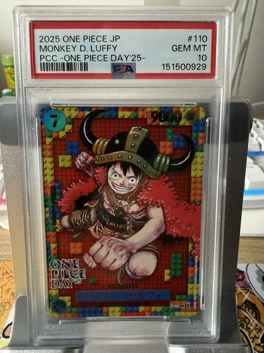 PSA 10 Monkey D. Luffy P-110 Premium Card Collection ONE PIECE DAY 25 Promo 2025