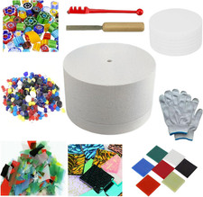 10-Piece Large Microwave Kiln Kit for Glass Fusing Includes Microwave Kiln